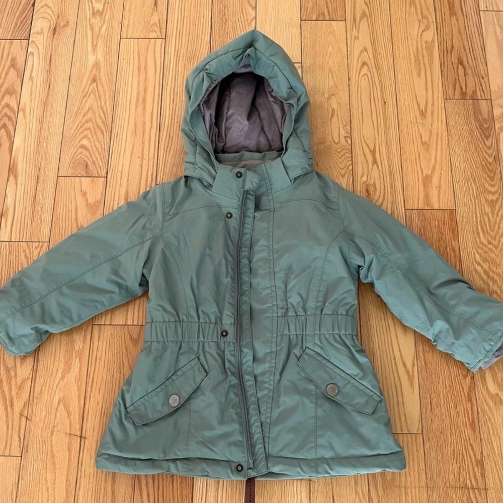 Mini A Ture Green Hooded Jacket